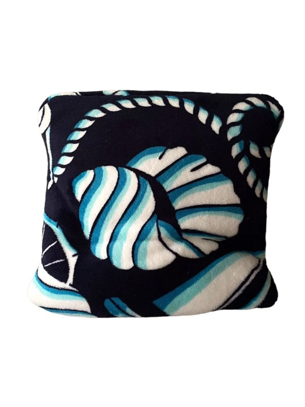 Vera Bradley Shore Enough Plush Fleece Travel Blanket